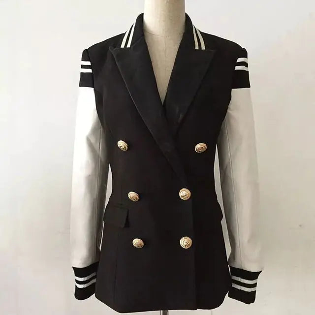 Leather Blazer Jacket Pi-Mart