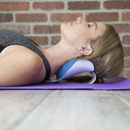 Massage Pillow Support Cervical Pillow Pain Device For Cervical Relax Align Travel Rest Relief Spine Neck Traction Pain Relief and Cervical Spine Alignment Neck and Shoulder Relaxer Cervical Traction Device Neck Stretcher Cervical Spine Alignment Stevvex