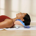 Massage Pillow Support Cervical Pillow Pain Device For Cervical Relax Align Travel Rest Relief Spine Neck Traction Pain Relief and Cervical Spine Alignment Neck and Shoulder Relaxer Cervical Traction Device Neck Stretcher Cervical Spine Alignment Stevvex