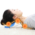 Massage Pillow Support Cervical Pillow Pain Device For Cervical Relax Align Travel Rest Relief Spine Neck Traction Pain Relief and Cervical Spine Alignment Neck and Shoulder Relaxer Cervical Traction Device Neck Stretcher Cervical Spine Alignment Stevvex