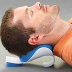 Massage Pillow Support Cervical Pillow Pain Device For Cervical Relax Align Travel Rest Relief Spine Neck Traction Pain Relief and Cervical Spine Alignment Neck and Shoulder Relaxer Cervical Traction Device Neck Stretcher Cervical Spine Alignment Stevvex