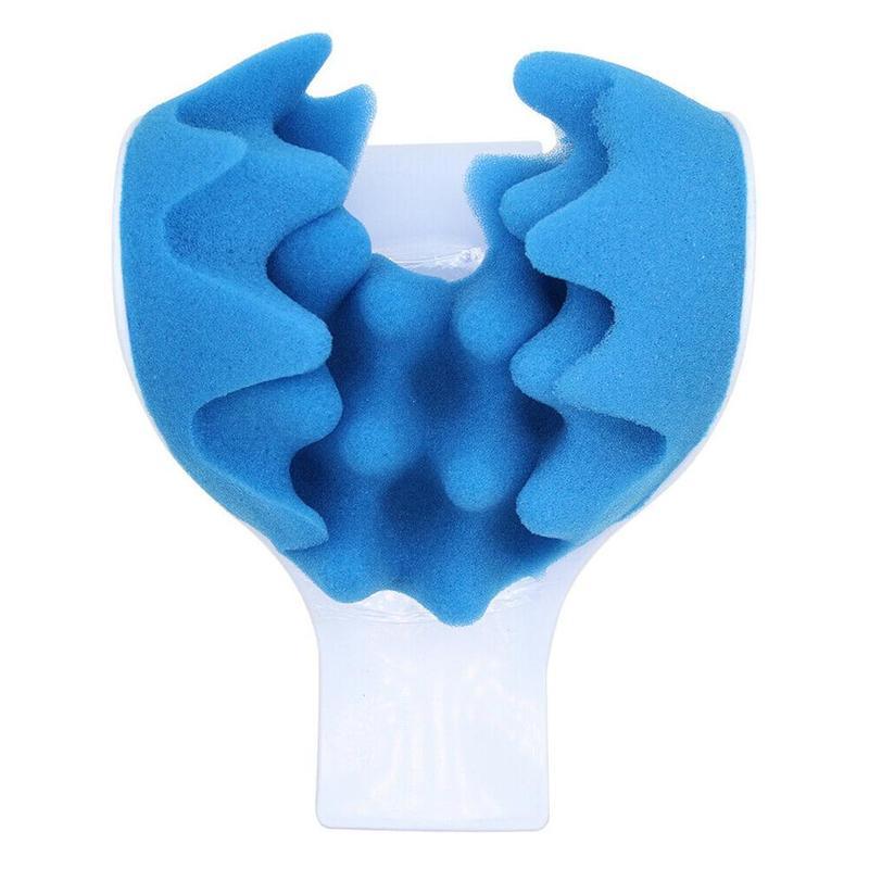 Massage Pillow Support Cervical Pillow Pain Device For Cervical Relax Align Travel Rest Relief Spine Neck Traction Pain Relief and Cervical Spine Alignment Neck and Shoulder Relaxer Cervical Traction Device Neck Stretcher Cervical Spine Alignment Stevvex