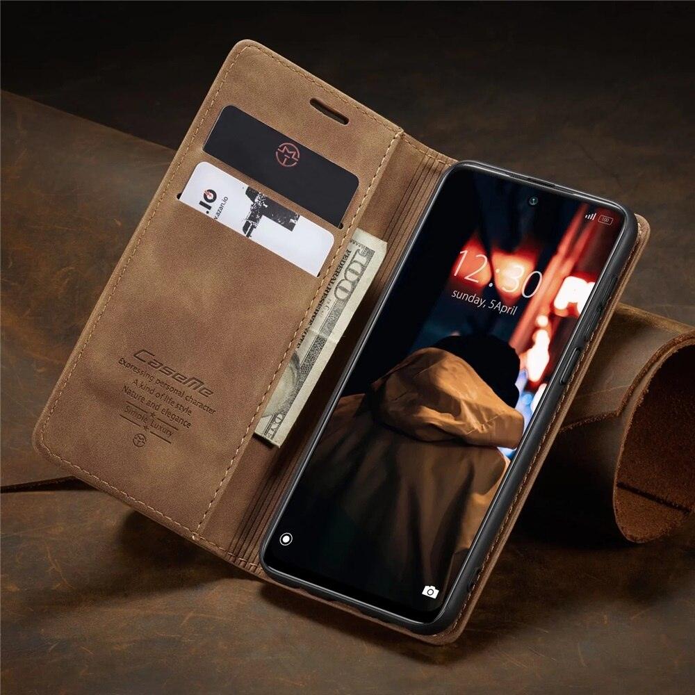 Matte Leather Case for Xiaomi Mi 9T CC9 10T 11T 12T Pro Lite 5G Redmi Note 8 9s 10 11 11S Pro Wallet Flip Cover Poco F3 M3 Pro  Women with Card Holder Kickstand Magnetic Leather Flip Case Stevvex