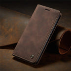 Matte Leather Case for Xiaomi Mi 9T CC9 10T 11T 12T Pro Lite 5G Redmi Note 8 9s 10 11 11S Pro Wallet Flip Cover Poco F3 M3 Pro  Women with Card Holder Kickstand Magnetic Leather Flip Case Stevvex