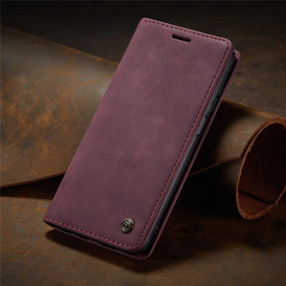 Matte Leather Case for Xiaomi Mi 9T CC9 10T 11T 12T Pro Lite 5G Redmi Note 8 9s 10 11 11S Pro Wallet Flip Cover Poco F3 M3 Pro  Women with Card Holder Kickstand Magnetic Leather Flip Case Stevvex
