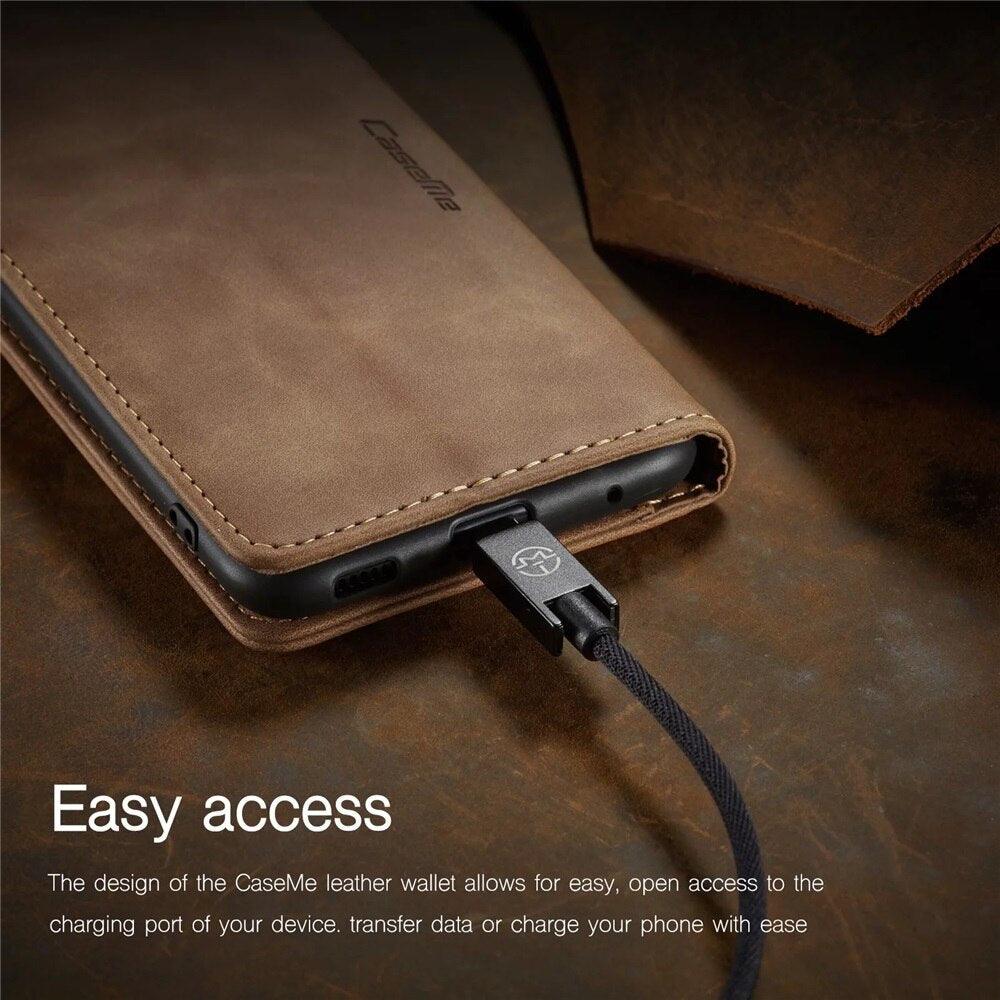 Matte Leather Case for Xiaomi Mi 9T CC9 10T 11T 12T Pro Lite 5G Redmi Note 8 9s 10 11 11S Pro Wallet Flip Cover Poco F3 M3 Pro  Women with Card Holder Kickstand Magnetic Leather Flip Case Stevvex
