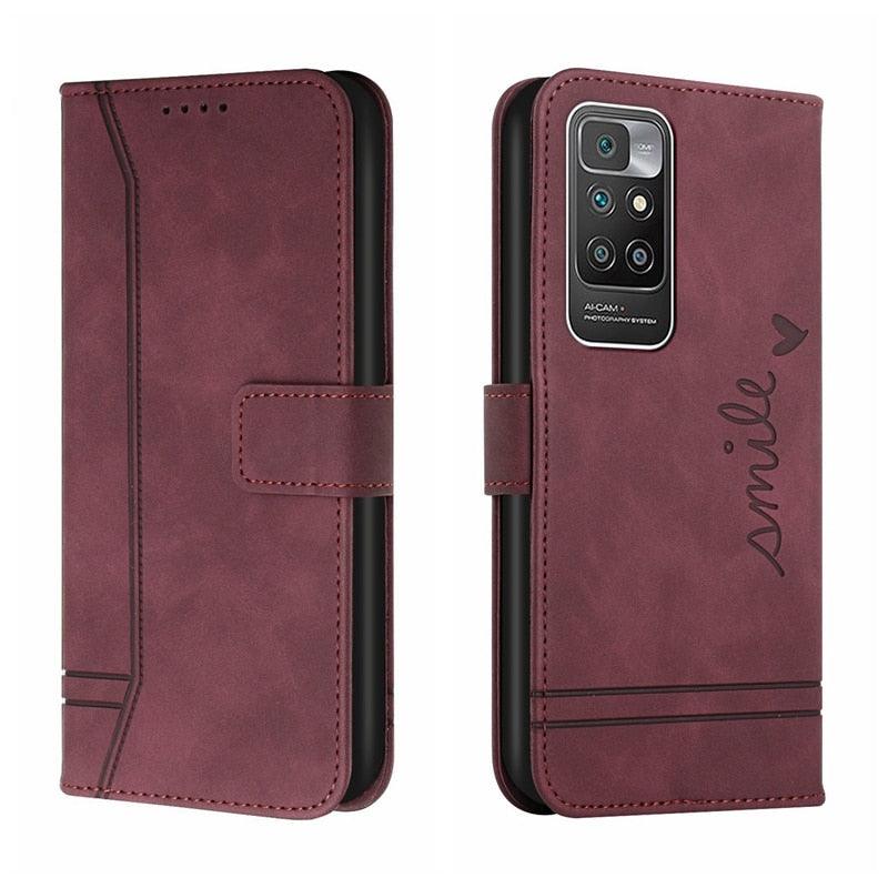 Matte Leather Wallet Case for Redmi Note 11 11S 11 Pro 10 9 8 7 Redmi 10 10C 10A 9T 9A 9C 9 8 Flip Cover for M4 Pro X4 Pro F4 M3 Premium PU Leather Wallet Case Stevvex