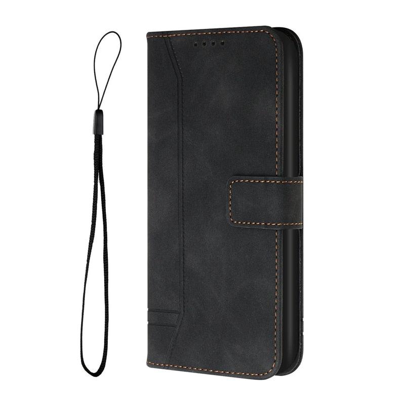 Matte Leather Wallet Case for Redmi Note 11 11S 11 Pro 10 9 8 7 Redmi 10 10C 10A 9T 9A 9C 9 8 Flip Cover for M4 Pro X4 Pro F4 M3 Premium PU Leather Wallet Case Stevvex