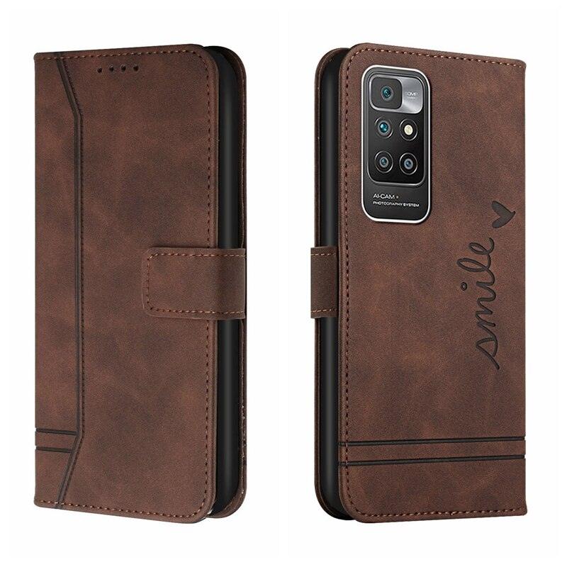 Matte Leather Wallet Case for Redmi Note 11 11S 11 Pro 10 9 8 7 Redmi 10 10C 10A 9T 9A 9C 9 8 Flip Cover for M4 Pro X4 Pro F4 M3 Premium PU Leather Wallet Case Stevvex