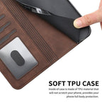 Matte Leather Wallet Case for Redmi Note 11 11S 11 Pro 10 9 8 7 Redmi 10 10C 10A 9T 9A 9C 9 8 Flip Cover for M4 Pro X4 Pro F4 M3 Premium PU Leather Wallet Case Stevvex