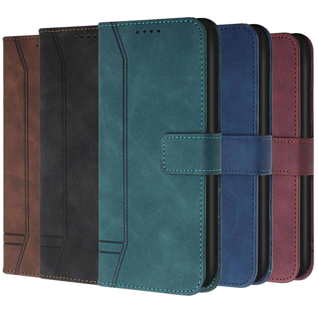 Matte Leather Wallet Case for Redmi Note 11 11S 11 Pro 10 9 8 7 Redmi 10 10C 10A 9T 9A 9C 9 8 Flip Cover for M4 Pro X4 Pro F4 M3 Premium PU Leather Wallet Case Stevvex