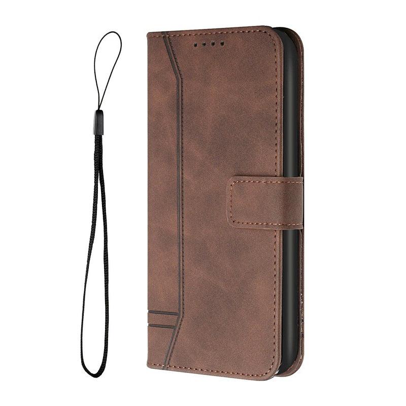 Matte Leather Wallet Case for Redmi Note 11 11S 11 Pro 10 9 8 7 Redmi 10 10C 10A 9T 9A 9C 9 8 Flip Cover for M4 Pro X4 Pro F4 M3 Premium PU Leather Wallet Case Stevvex