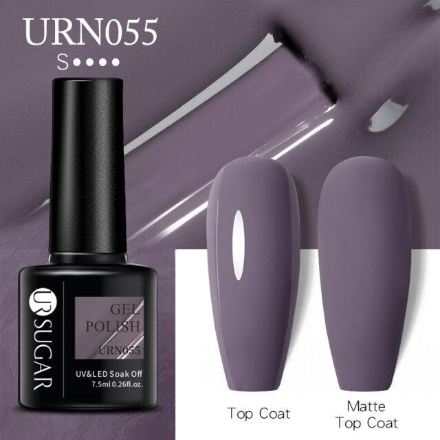 Matte Pink Blue Gel Nail Polish Semi Permanent LED Nail Art Design Elegant Warm Colors For Womens Stevvex