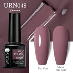 Matte Pink Blue Gel Nail Polish Semi Permanent LED Nail Art Design Elegant Warm Colors For Womens Stevvex