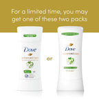 Dove Advanced Care Antiperspirant Deodorant Stick Cool Essentials 4 ct for helping your skin barrier repair after shaving 72 hour odor control and sweat protection with Pro Ceramide Technology 2.6 oz 2.6 Ounce (Pack of 4)