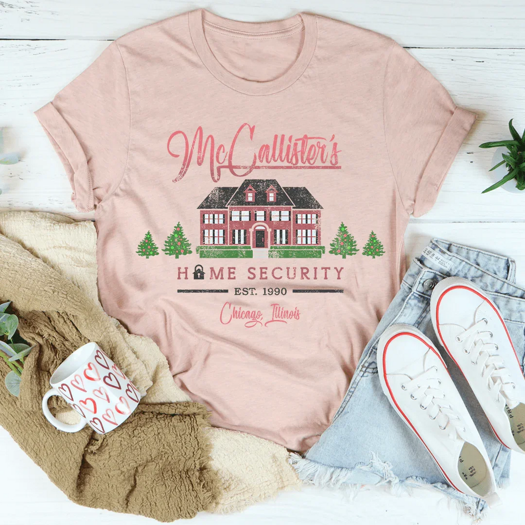 McCallister Home Security Tee Peachy Sunday