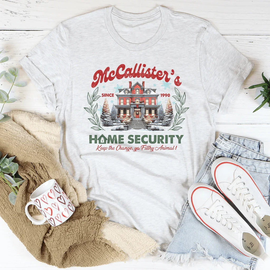 McCallister's Home Security Tee Peachy Sunday