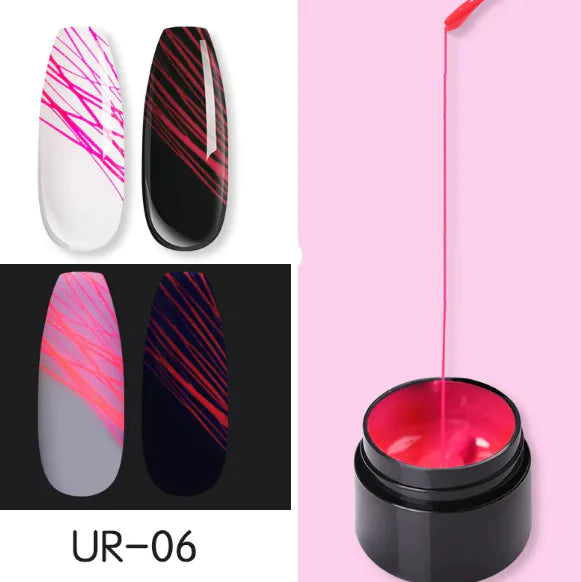 Luminous Nail Art Spider Nail Gel UV Nail Polish Pi-Mart