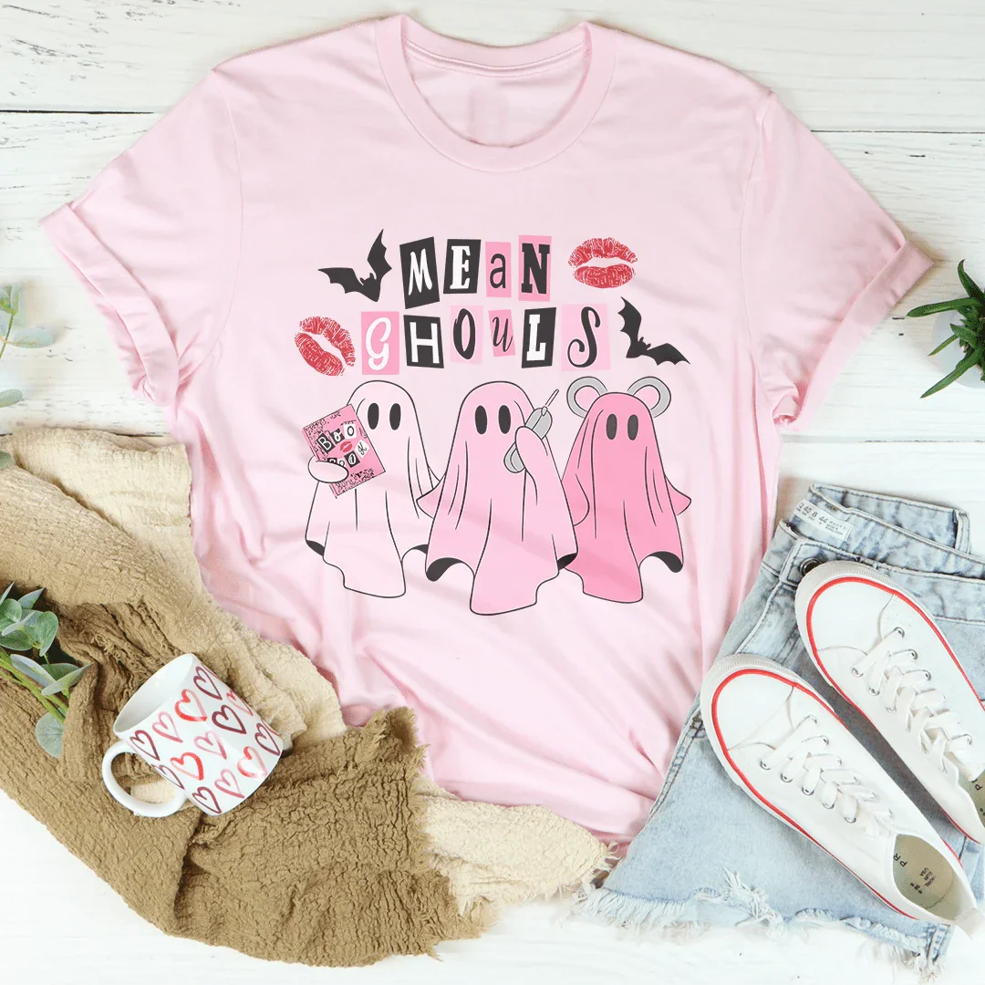Mean Ghouls Tee Peachy Sunday