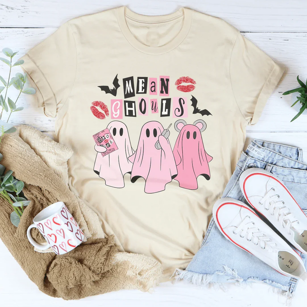 Mean Ghouls Tee Peachy Sunday