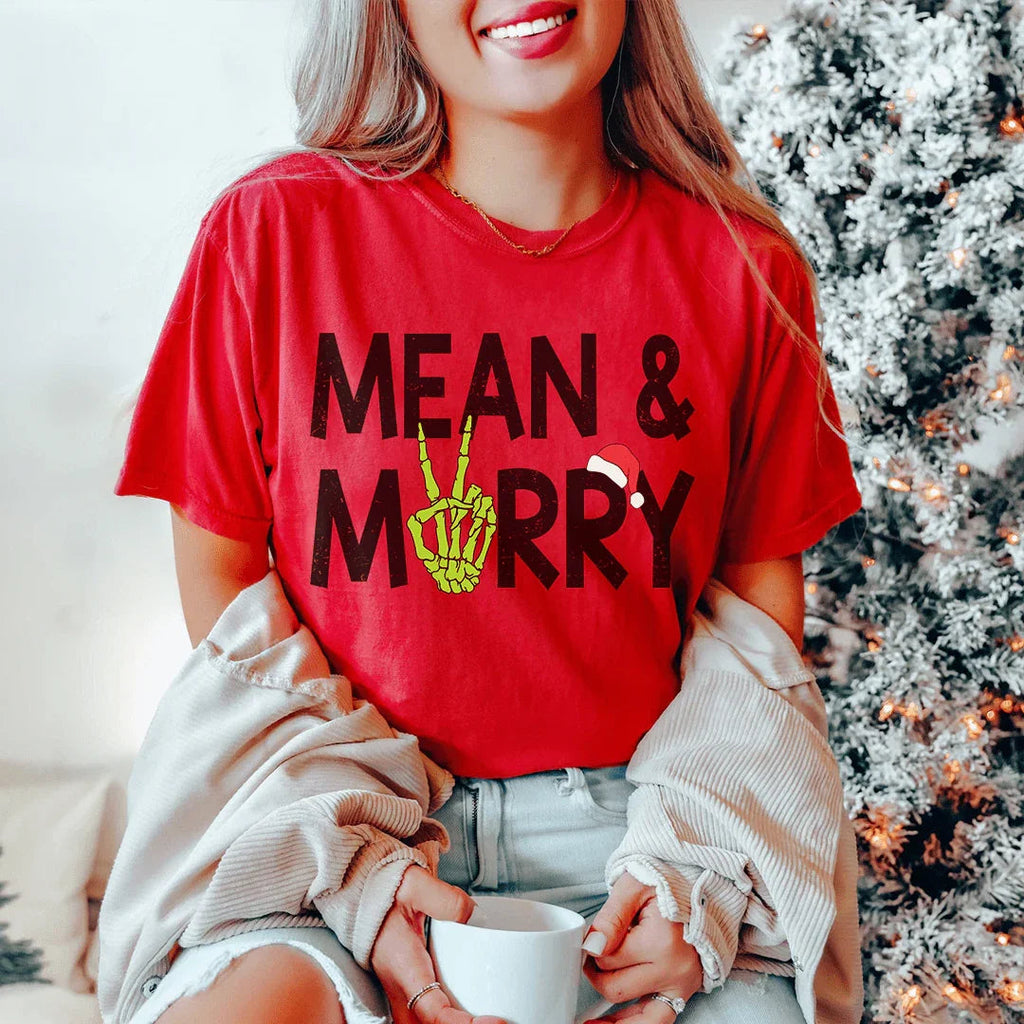 Mean & Merry Tee Peachy Sunday