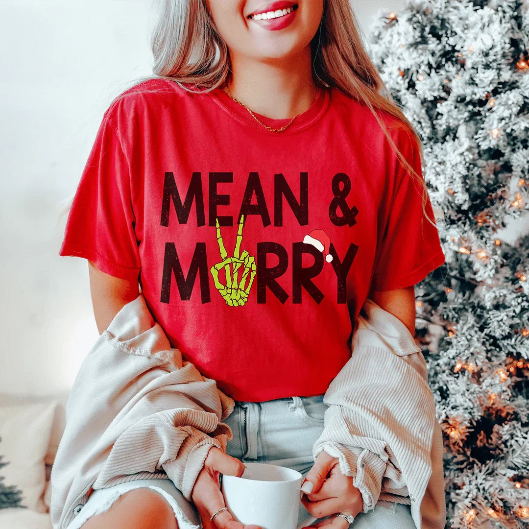 Mean & Merry Tee Peachy Sunday