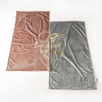 Meaningful Arabic Art German Velvet Couples Prayer Mat Set Interactive Pattern Prayer Mat (MR081)