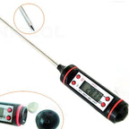 Meat Digital Cooking Food Kitchen BBQ Thermometer Digital Candy Candle Thermometer Cooking Kitchen BBQ Grill Thermometer Probe Instant Read Thermometer for Liquids Pork Milk Water Milk Oil Liquid Oven Digital Temperature Sensor Meter Thermocouple Stevvex