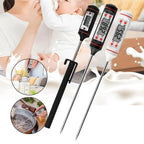 Meat Digital Cooking Food Kitchen BBQ Thermometer Digital Candy Candle Thermometer Cooking Kitchen BBQ Grill Thermometer Probe Instant Read Thermometer for Liquids Pork Milk Water Milk Oil Liquid Oven Digital Temperature Sensor Meter Thermocouple Stevvex