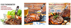 Meat Thermometer Digital Cooking Food Digital Candy Cooking Thermometer Kitchen Cooking Thermometer Instant Read for BBQ Grill Oil Milk Bath Water Deep Fry Kitchen BBQ Probe Water Milk Oil Liquid Oven Digital Temperature Sensor Meter Thermocouple Stevvex