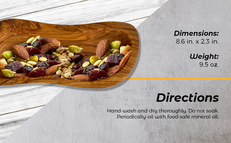 Mediterranean Olive Wood Multi-Purpose Bowl Snack Salsa Jewelry Dish