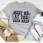 Meet Me At The Corn Maze Tee Peachy Sunday