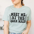 Meet Me At The Corn Maze Tee Peachy Sunday