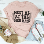 Meet Me At The Corn Maze Tee Peachy Sunday