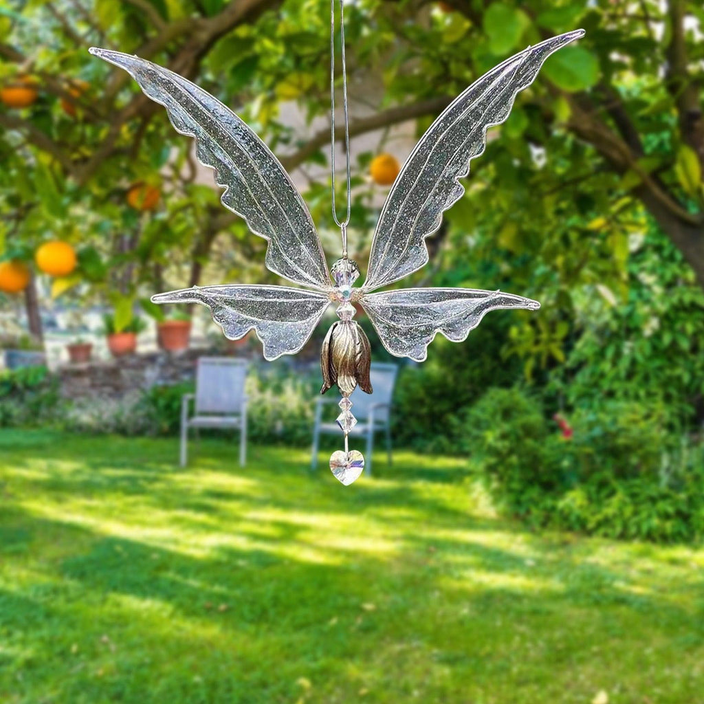 Memorial Butterfly Wind Chimes Angel Butterfly Wings Flying Bird Wind Chimes Art Wings Wind Chime Hummingbird Wind Chime Gift Of Love One Mom Dad Daughter Outdoor Large Chimes For Patio Garden Porch Yard Black Hanging Decoration Stevvex