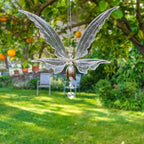 Memorial Butterfly Wind Chimes Angel Butterfly Wings Flying Bird Wind Chimes Art Wings Wind Chime Hummingbird Wind Chime Gift Of Love One Mom Dad Daughter Outdoor Large Chimes For Patio Garden Porch Yard Black Hanging Decoration Stevvex