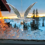 Memorial Butterfly Wind Chimes Angel Butterfly Wings Flying Bird Wind Chimes Art Wings Wind Chime Hummingbird Wind Chime Gift Of Love One Mom Dad Daughter Outdoor Large Chimes For Patio Garden Porch Yard Black Hanging Decoration Stevvex