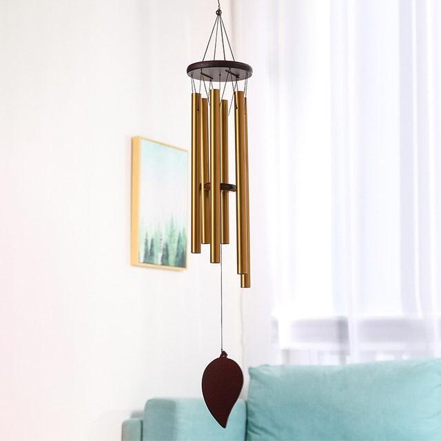 Memorial Wind Chimes for Outside Deep Tone Antique Outdoor Sympathy Wind-Chime Resonant 6 Tubes Wind Chime Bells Wind Hanging Living  Elegant Chime Home Decor Gift Car Outdoor Yard Garden Metal Wind Music Stevvex