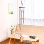 Memorial Wind Chimes for Outside Deep Tone Antique Outdoor Sympathy Wind-Chime Resonant 6 Tubes Wind Chime Bells Wind Hanging Living  Elegant Chime Home Decor Gift Car Outdoor Yard Garden Metal Wind Music Stevvex