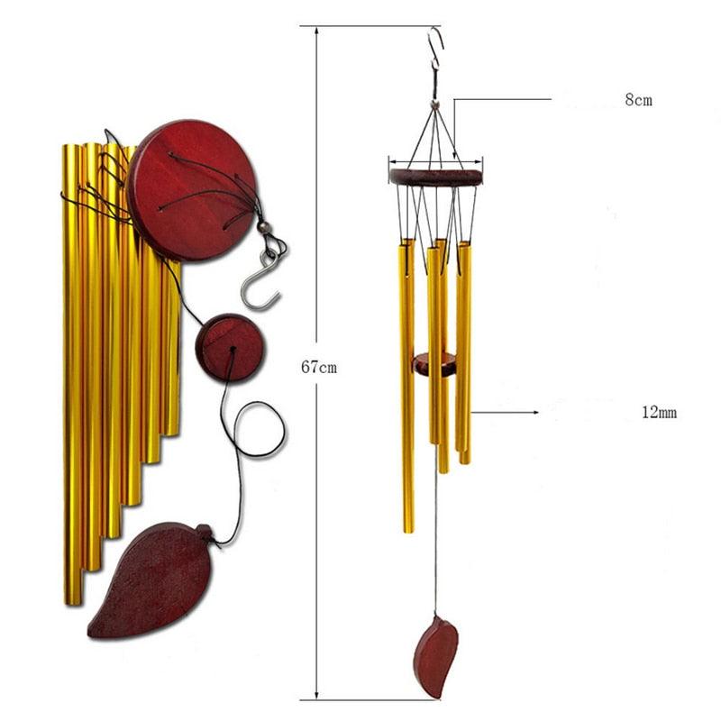 Memorial Wind Chimes for Outside Deep Tone Antique Outdoor Sympathy Wind-Chime Resonant 6 Tubes Wind Chime Bells Wind Hanging Living  Elegant Chime Home Decor Gift Car Outdoor Yard Garden Metal Wind Music Stevvex