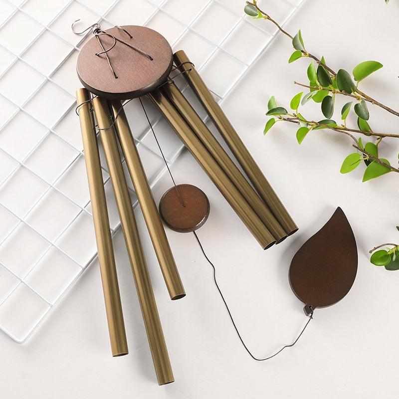 Memorial Wind Chimes for Outside Deep Tone Antique Outdoor Sympathy Wind-Chime Resonant 6 Tubes Wind Chime Bells Wind Hanging Living  Elegant Chime Home Decor Gift Car Outdoor Yard Garden Metal Wind Music Stevvex