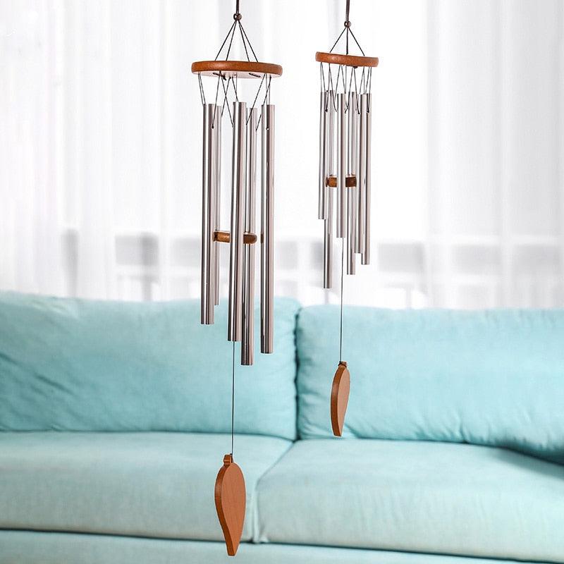Memorial Wind Chimes for Outside Deep Tone Antique Outdoor Sympathy Wind-Chime Resonant 6 Tubes Wind Chime Bells Wind Hanging Living  Elegant Chime Home Decor Gift Car Outdoor Yard Garden Metal Wind Music Stevvex