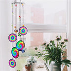 Memorial Wind Chimes Rainbow Maker Window Hanging Sun Catcher Wind Chimes Decoration For Patio Balcony Garden Wall Hanging Ornament Decor Stevvex