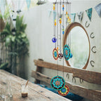 Memorial Wind Chimes Rainbow Maker Window Hanging Sun Catcher Wind Chimes Decoration For Patio Balcony Garden Wall Hanging Ornament Decor Stevvex