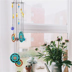 Memorial Wind Chimes Rainbow Maker Window Hanging Sun Catcher Wind Chimes Decoration For Patio Balcony Garden Wall Hanging Ornament Decor Stevvex