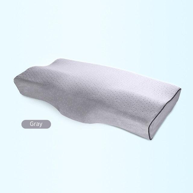 Memory Foam Bed Orthopedic Pillow Neck Protection Slow Rebound Memory Pillow Butterfly Shaped Health Cervical Neck Cotton Pillow Bed Orthopedic Pillow For Cervical Pillow Slow Rebound Adult Neck Guard Pillow Sleep Pillow Orthopedic Contour Memory Foam Stevvex