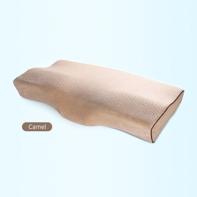 Memory Foam Bed Orthopedic Pillow Neck Protection Slow Rebound Memory Pillow Butterfly Shaped Health Cervical Neck Cotton Pillow Bed Orthopedic Pillow For Cervical Pillow Slow Rebound Adult Neck Guard Pillow Sleep Pillow Orthopedic Contour Memory Foam Stevvex