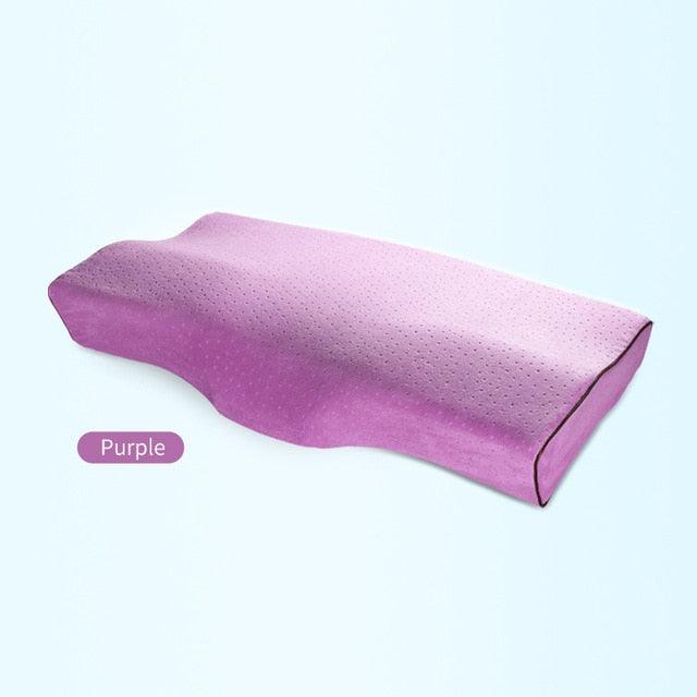 Memory Foam Bed Orthopedic Pillow Neck Protection Slow Rebound Memory Pillow Butterfly Shaped Health Cervical Neck Cotton Pillow Bed Orthopedic Pillow For Cervical Pillow Slow Rebound Adult Neck Guard Pillow Sleep Pillow Orthopedic Contour Memory Foam Stevvex