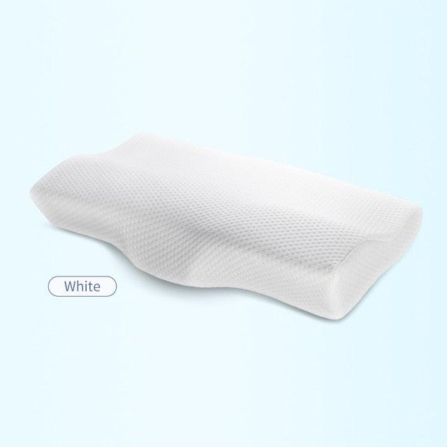 Memory Foam Bed Orthopedic Pillow Neck Protection Slow Rebound Memory Pillow Butterfly Shaped Health Cervical Neck Cotton Pillow Bed Orthopedic Pillow For Cervical Pillow Slow Rebound Adult Neck Guard Pillow Sleep Pillow Orthopedic Contour Memory Foam Stevvex
