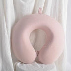 Memory Foam U-Shaped pillow Slow Rebound Neck Pillow Nap Airplane Pillow Travel Cartoon Memory U-Shaped Headrest Long Trip Sleep With No Neck Pain Super Soft Memory Foam Neck Pillow Easy Washing With Removable Cover By My Perfect Dream